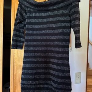 Bongo, L, black with silver mini dress, really cute on